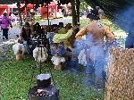 Bild 1: Das Lager die Ruberbande des MC Spremberg beim Herbstfest 2017., Quelle: Eckbert Kwast