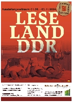 Bild 1: Plakat Sonderausstellung Leseland DDR, Quelle: Landkreis Spree-Neie/Wokrejs Sprjewja-Nysa