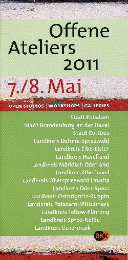 Bild 1: Broschüre zum Tag der offenen Ateliers 2011 / 