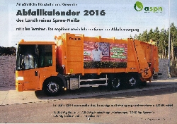 Bild 1: Abfallkalender 2016, Quelle: Pressestelle