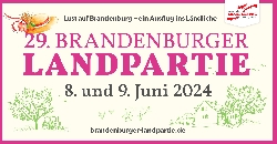 Bild 1: Logo Brandenburger Landpartie 2024, Quelle: pro agro e. V. 