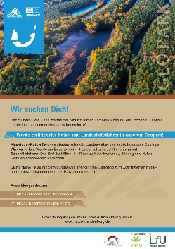 Bild 2: Plakat Lehrgang Geopark, Quelle: UNESCO Geopark Muskauer Faltenbogen/Łuk Mużakowa