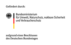 Logo Gefrdert durch Bundesministerium fr Umwelt, Naturschutz, nukleare Sicherheit und Verbraucherschutz